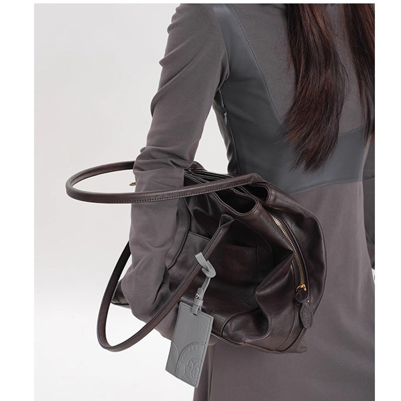 Women's Large Capacity Retro Super Popular Commuter Underarm Women's Shoulder Bag