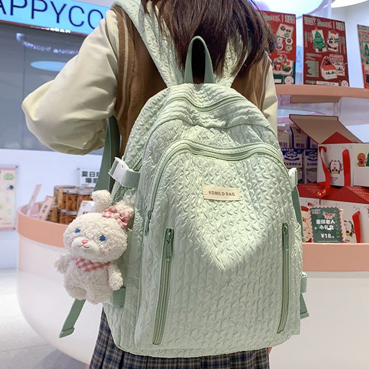 Female Junior High Good-looking Style Simple Backpacks