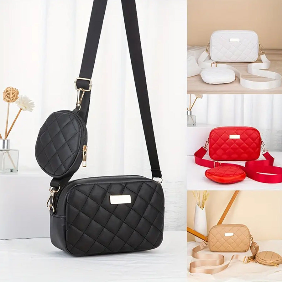 Women's Luxury Minority Fashion Two-piece Suit Simple Commute Women's Messenger Bag