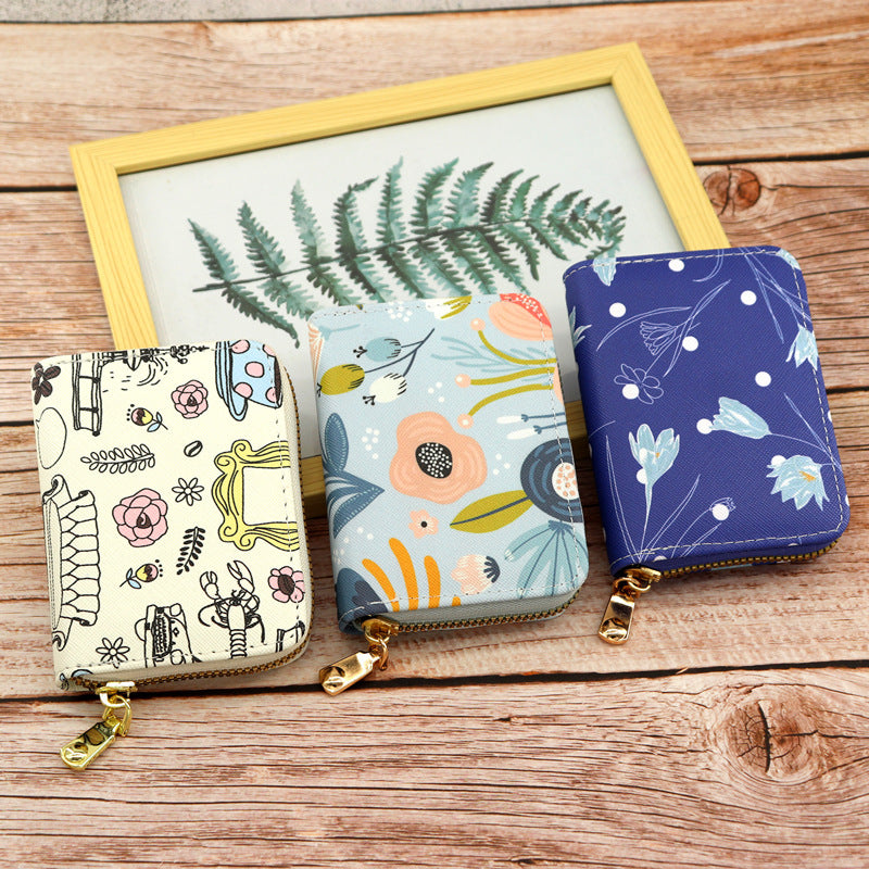 Women's Expanding Korean Multiple Slots Large Capacity Sleeve Purses