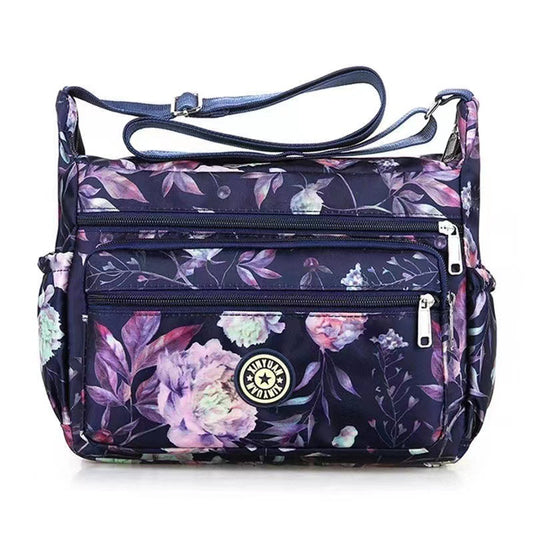 Women's Oxford Stall Large Capacity Leisure Flower Crossbody Bags