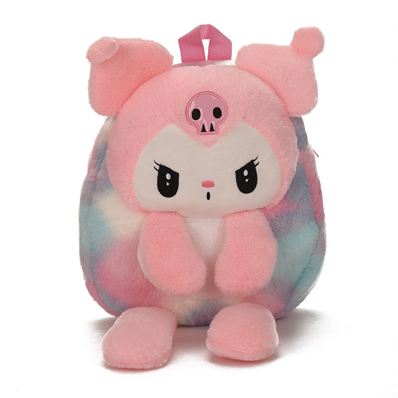 Children's Cartoon Cute Plush Clow Long Leg Backpacks