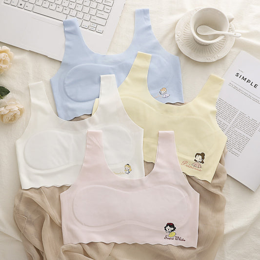 Tube Top Ice Silk Traceless Vest Junior Tanks Camis