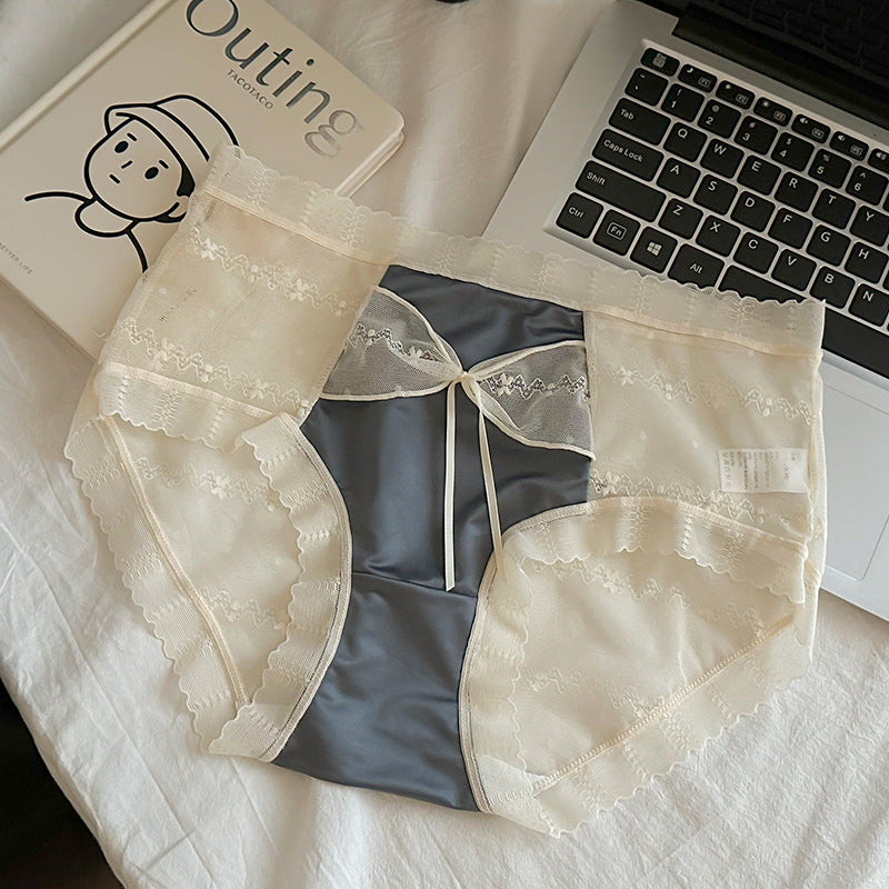 Sexy Comfortable Mulberry Silk Crotch Mid Panties
