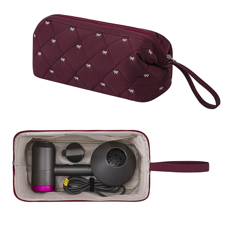 Floral Hair Dryer Storage Portable Curler Buggy Large Bags