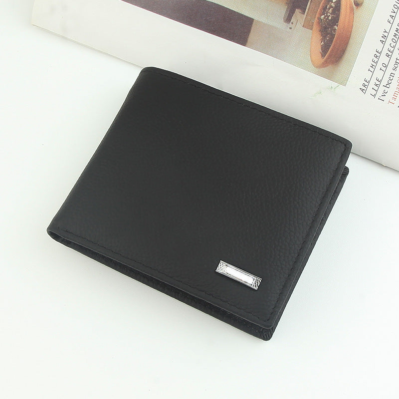 Men's Summer Fashion Leather Without Light-weight Thin Men's Wallet