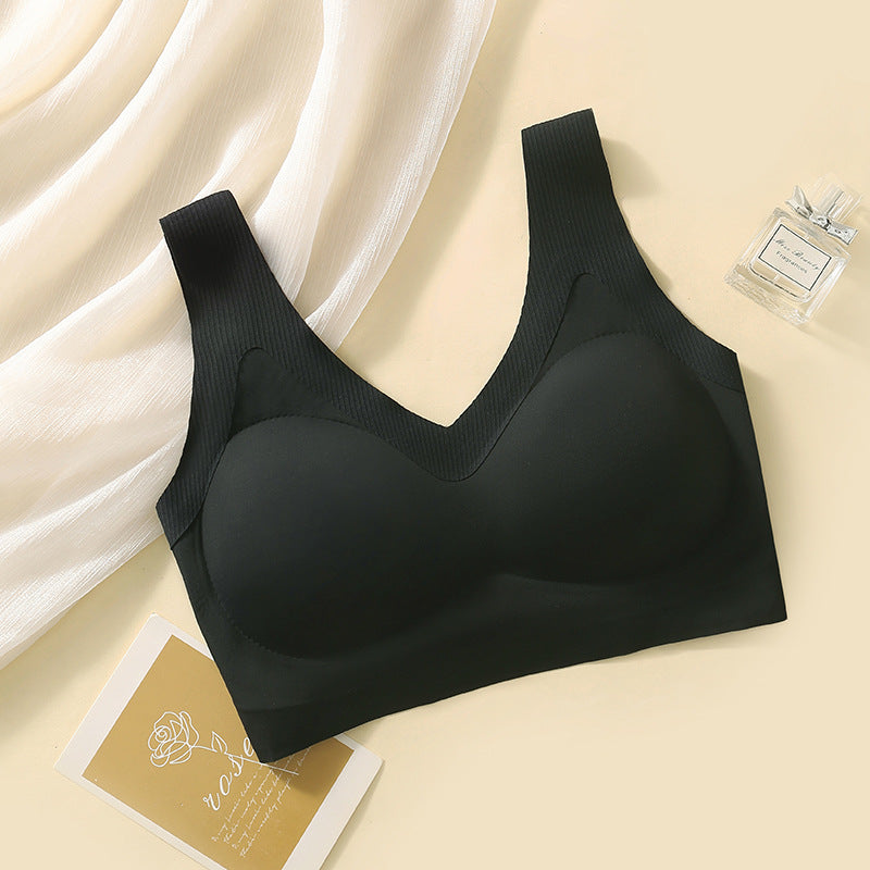 Women's Small Chest Big Beauty Back Fixed Cup Thin Section Bras
