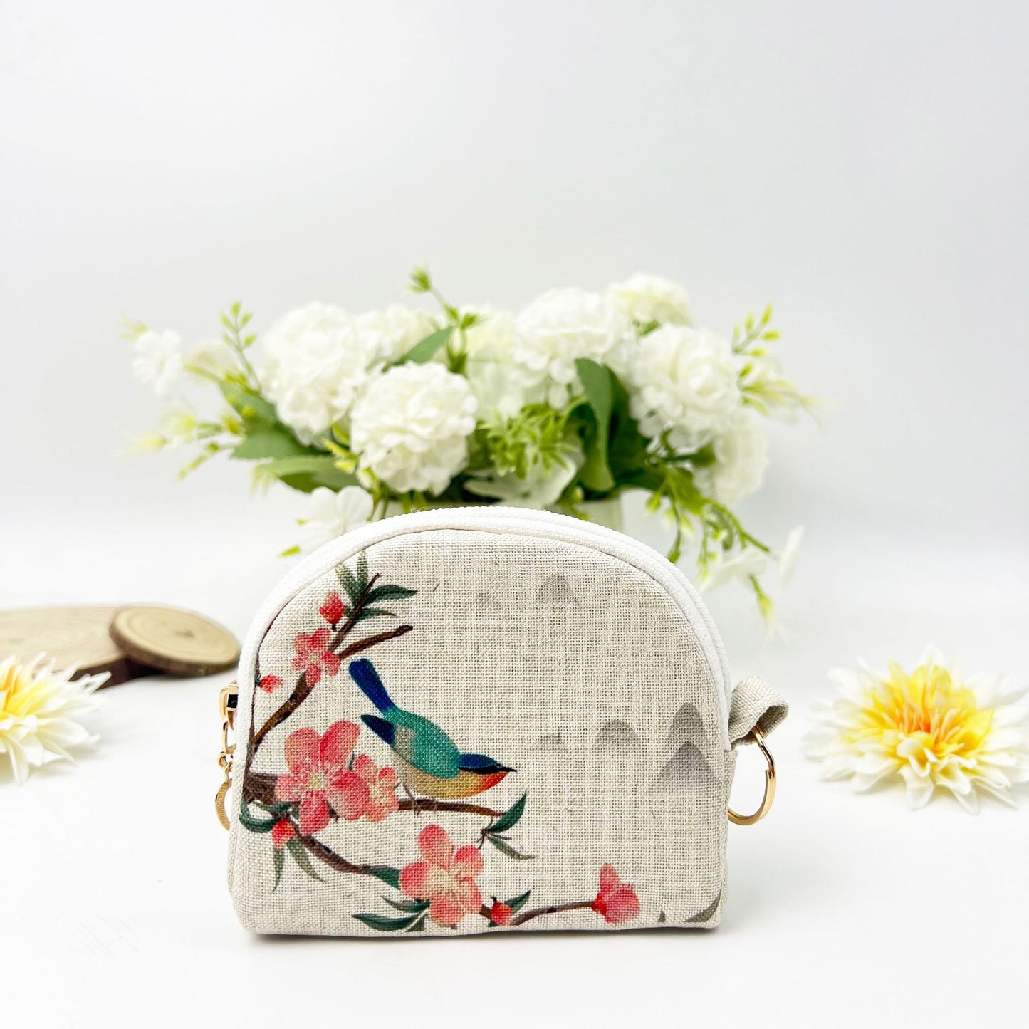 Hot Stamping Zipper Shell Portable Storage Coin Purses