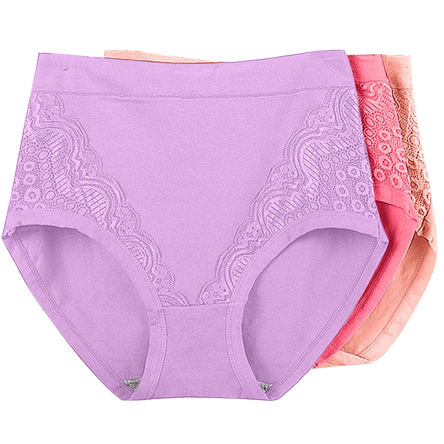 Women's Fat Comfortable Lace Mother Triangle Shorts Panties