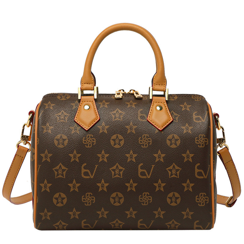 Women's High Sense Vintage Print Large Capacity Bags