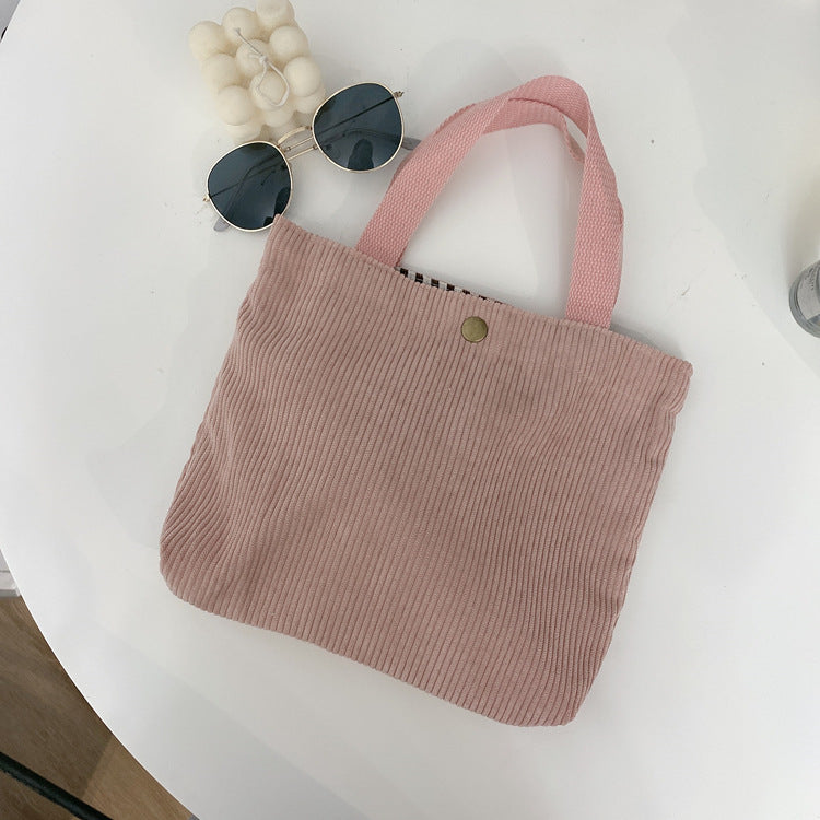 Women's Retro College Style Morandi Tone Handbags