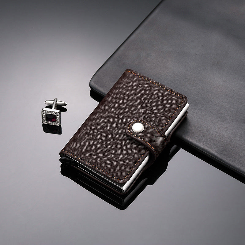 Women's & Men's & Metal Automatic Pop-up Cassette Good-looking Card Holder