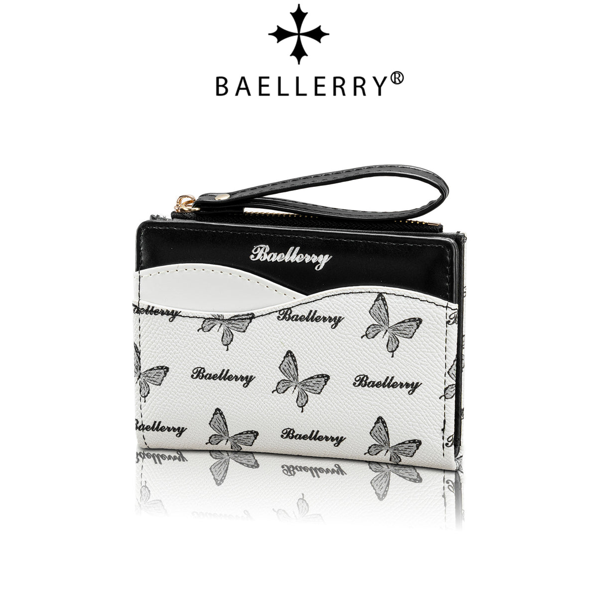 Women's High-grade Short Contrast Color Fashion Butterfly Ladies Wallet