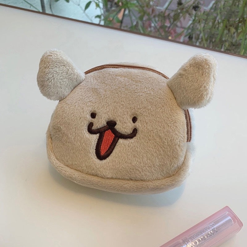 Naughty Puppy Cute Plush Storage Good-looking Cartoon Coin Purses