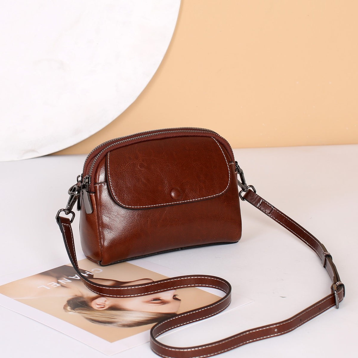 Women's Summer Genuine Leather Mobile Mini Women's Messenger Bag