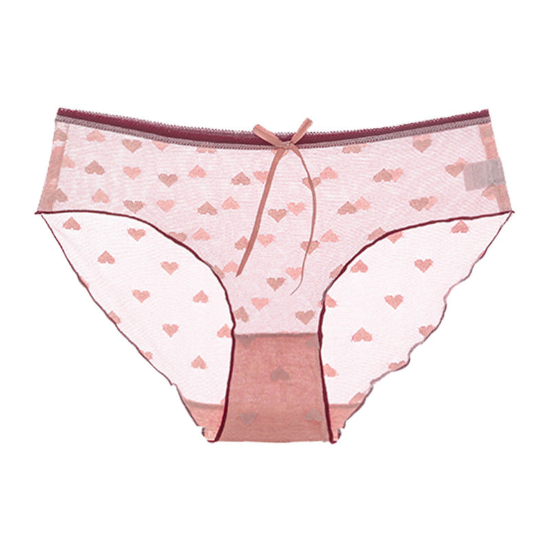 Women's Lace Cotton Crotch Comfortable Sexy Mid Panties
