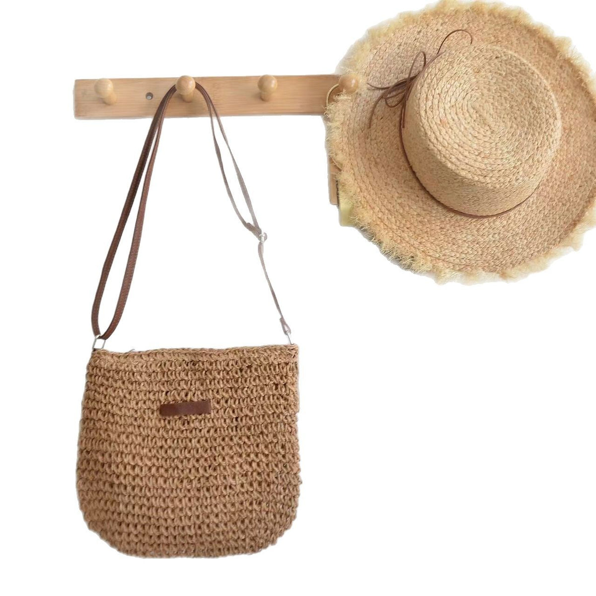 Comfortable Women's Straw Hand-woven Beach Commuting Women's Shoulder Bag