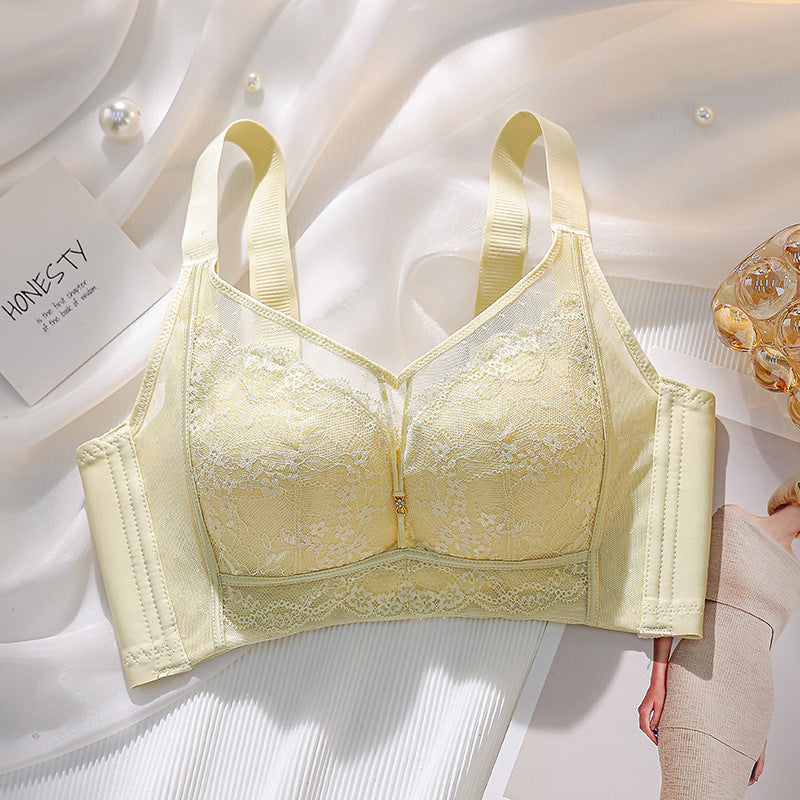 Cup Big Chest Show Sexy Breathable Crescent Inner Bras