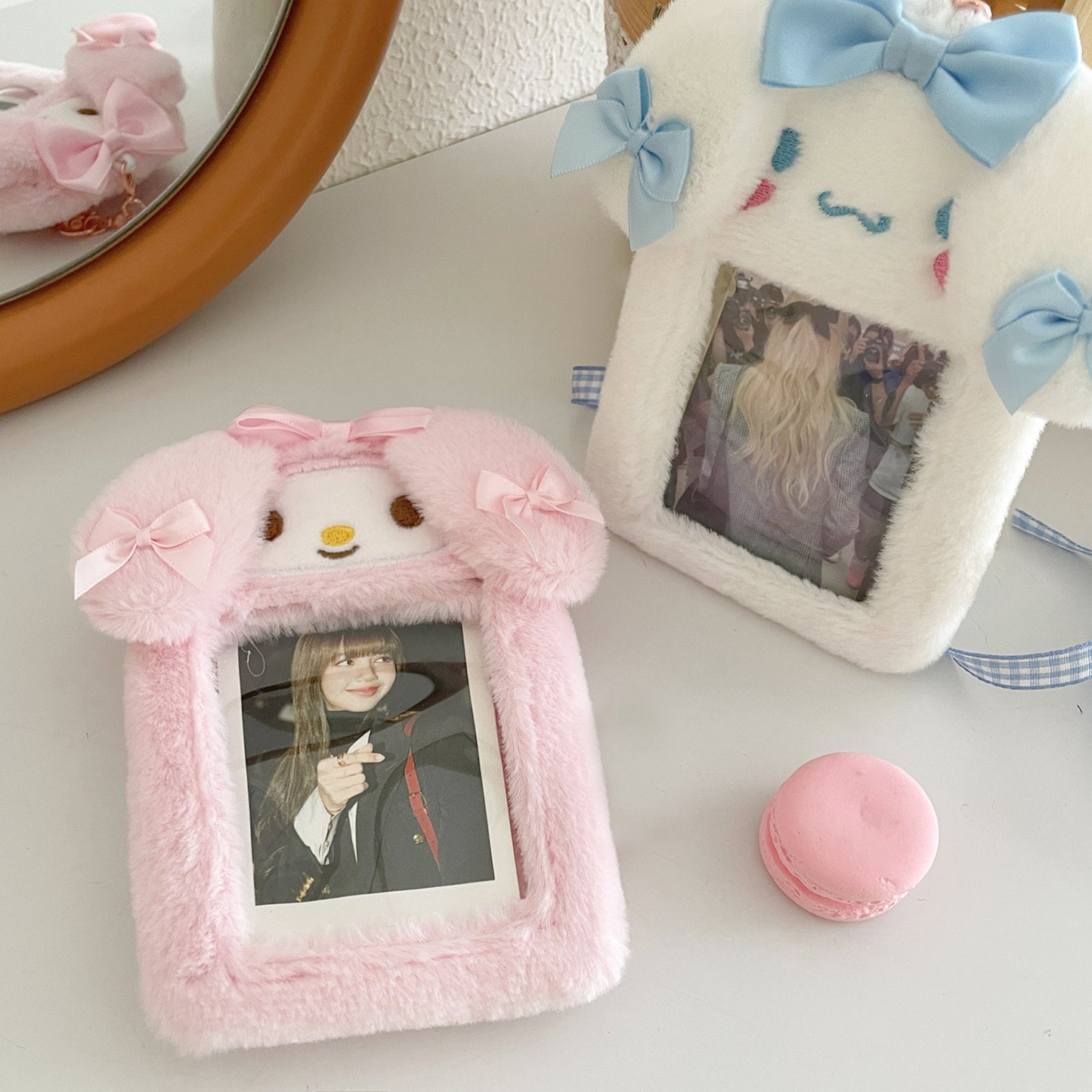 Comfortable Melody Plush Pendant Cute Goo Card Holder