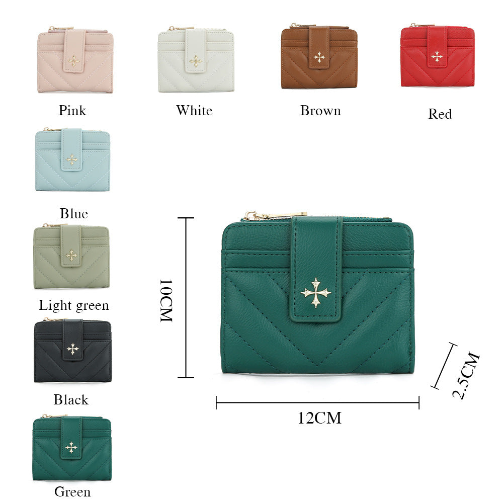 Women's Cruciate Flower Off Short Style Fashion Advanced Purses