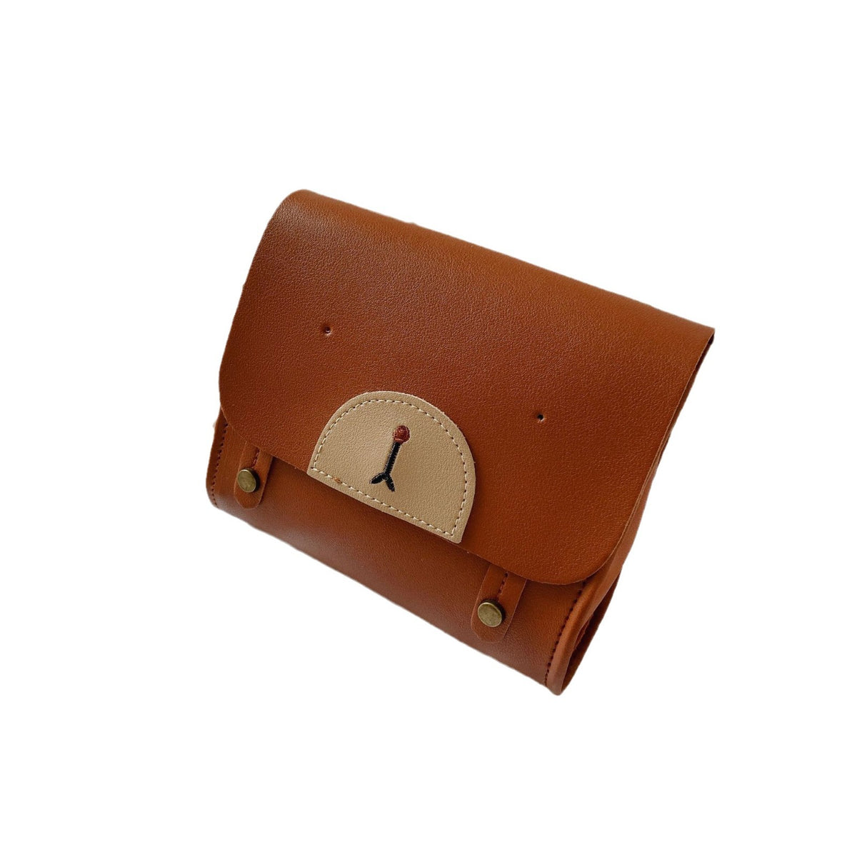 Solid Color Cute Bear Texture Shoulders Women's Shoulder Bag