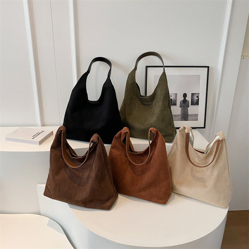 Women's Large Capacity Fashion Vintage Flannel Trendy Women's Shoulder Bag