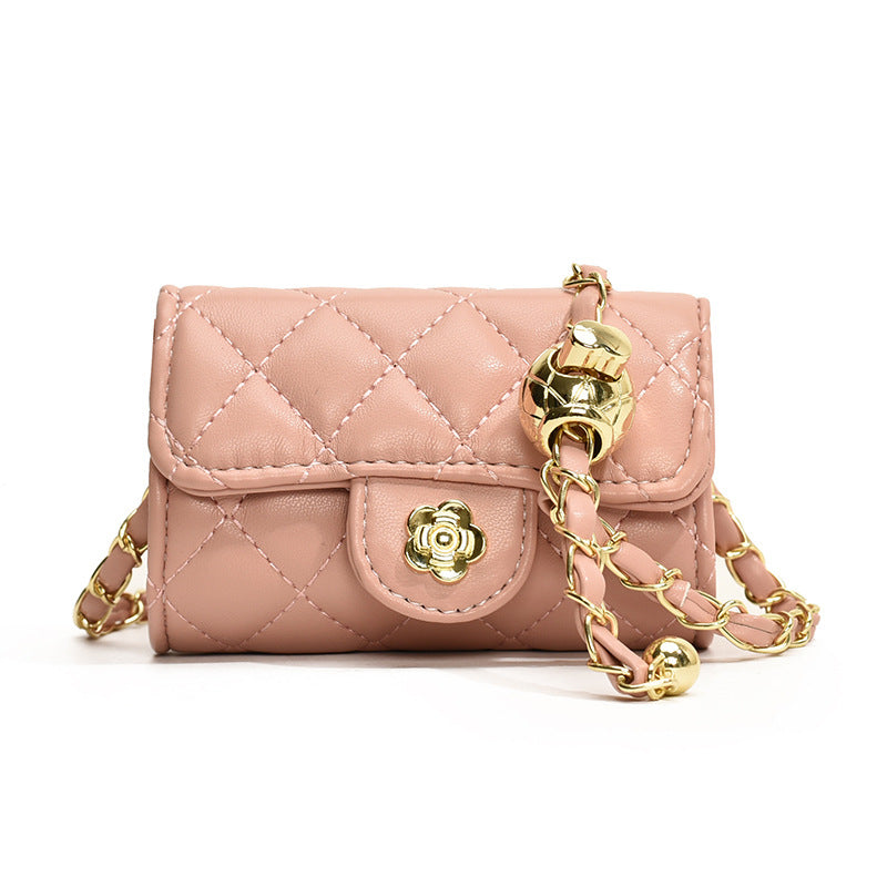 Women's Classic Style Diamond Embroidery Thread Golden Women's Messenger Bag