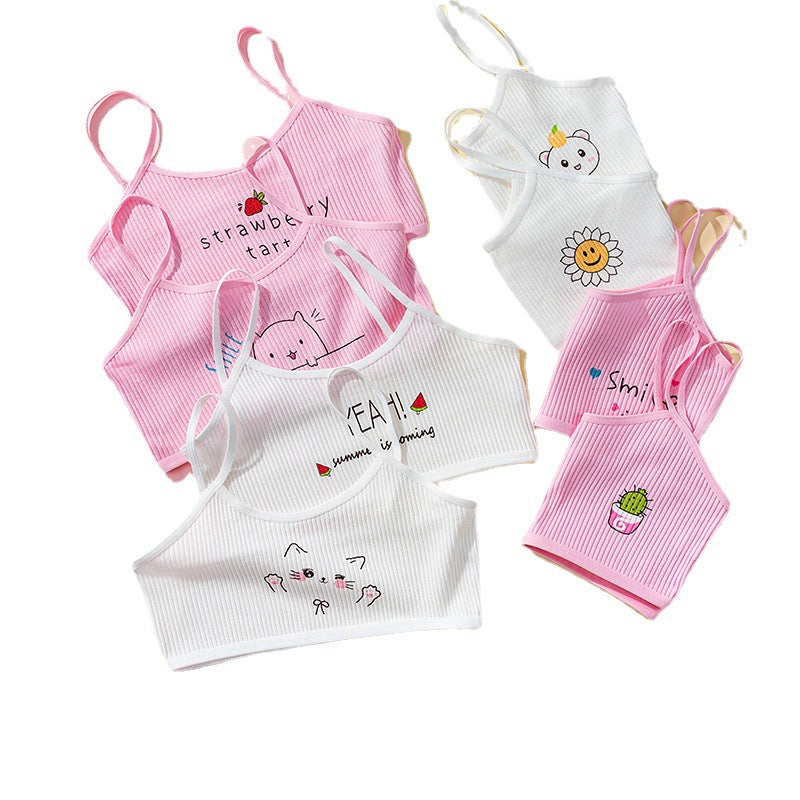 Vest Thread Combination Junior High School Tanks Camis