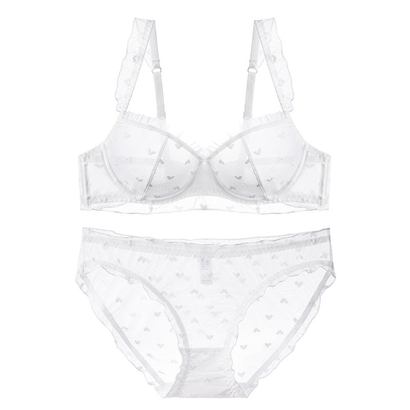 Women's Underwear Pure Summer Thin Big Chest Small Breast Bras