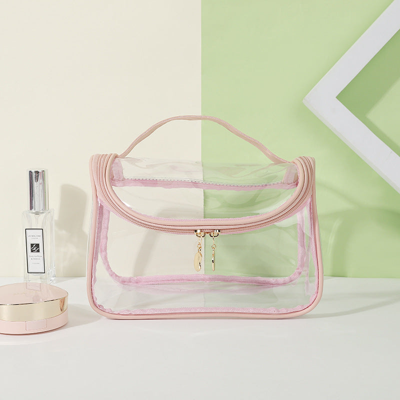 Portable Waterproof Transparent Wash High-grade Large Capacity Makeup Bag