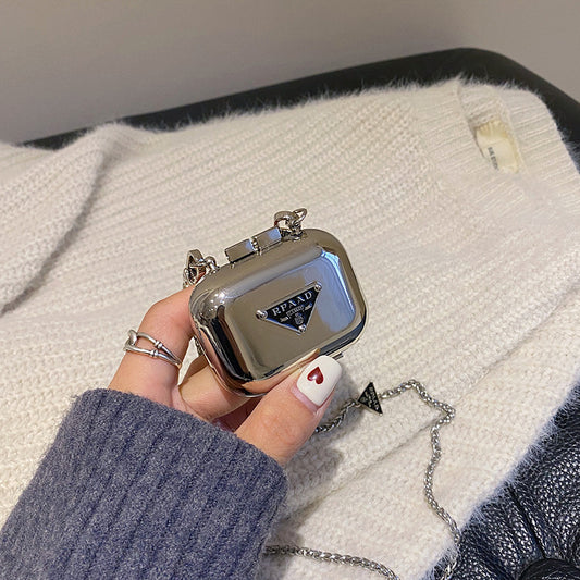 Women's Trendy Earphone Chain Metal Mini Shoulder Bags