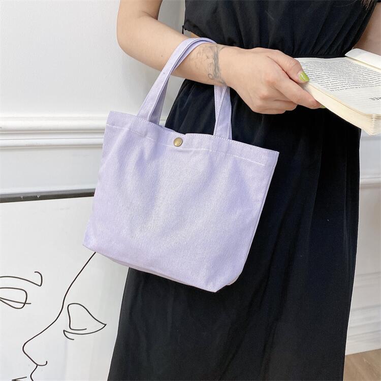 New Women's Canvas Portable Lunch Box Handbags