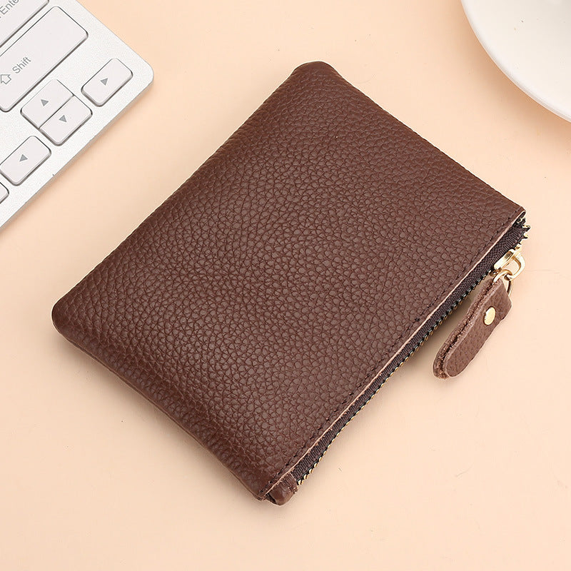 Women's & Men's Genuine Leather Soft Mini Storage First Layer Coin Purses