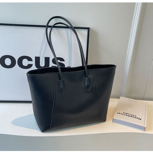 Women's Capacity Fashion Simple Solid Color Big Shoulder Bags