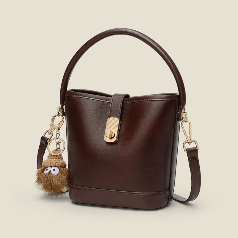 Women's Summer Genuine Leather Retro Commuter Handbags