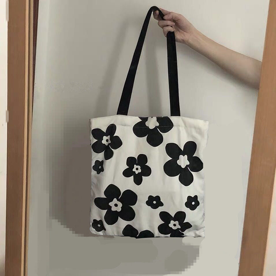 Ya Flower Canvas Large Capacity Portable Bags
