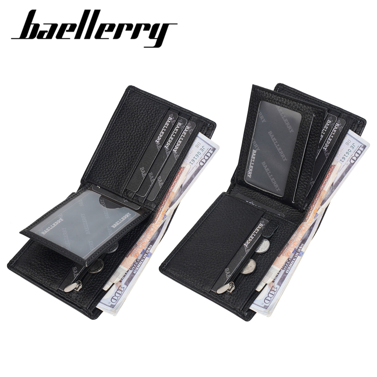Men's Genuine Leather High-grade Multiple Slots Business With Men's Wallet