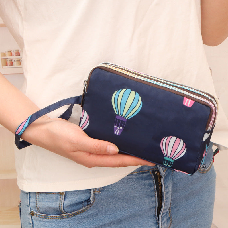 Women's Long Mobile Clutch Fabric Hand Coin Purses