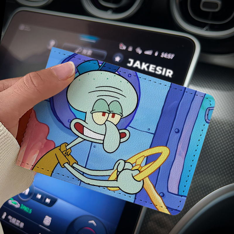 Octopus Funny Driving License Protective Cover Card Holder