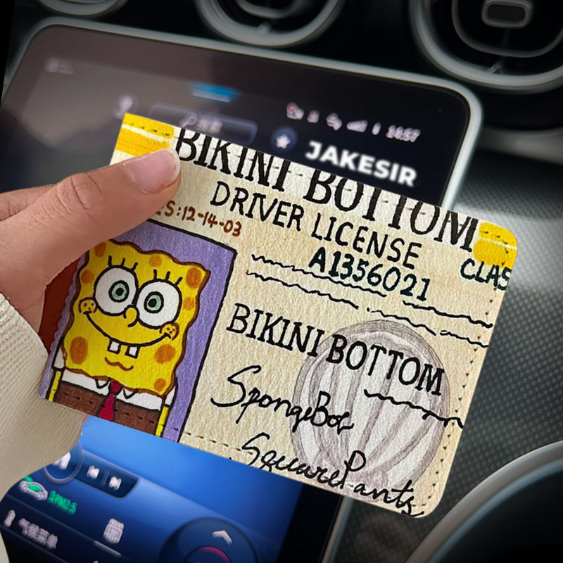 Sponge Star Driving License Protective Cover Motor Card Holder