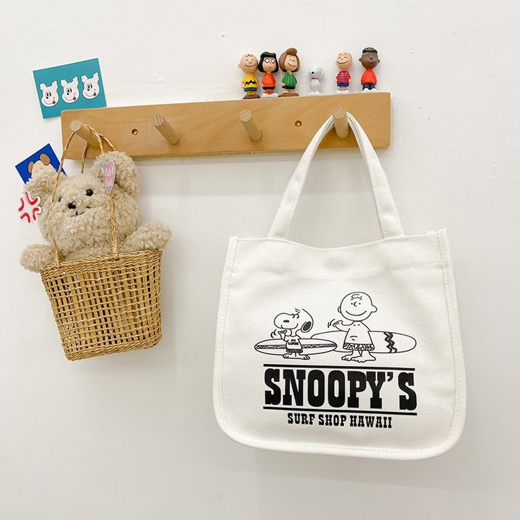 Canvas Snoopy Cute Simple Lunch Mummy Bags