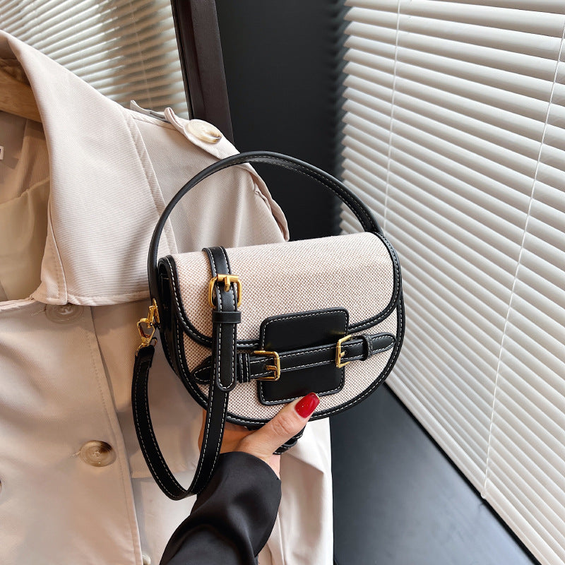 Women's Niche Contrast Color Saddle Summer Fashion Women's Messenger Bag