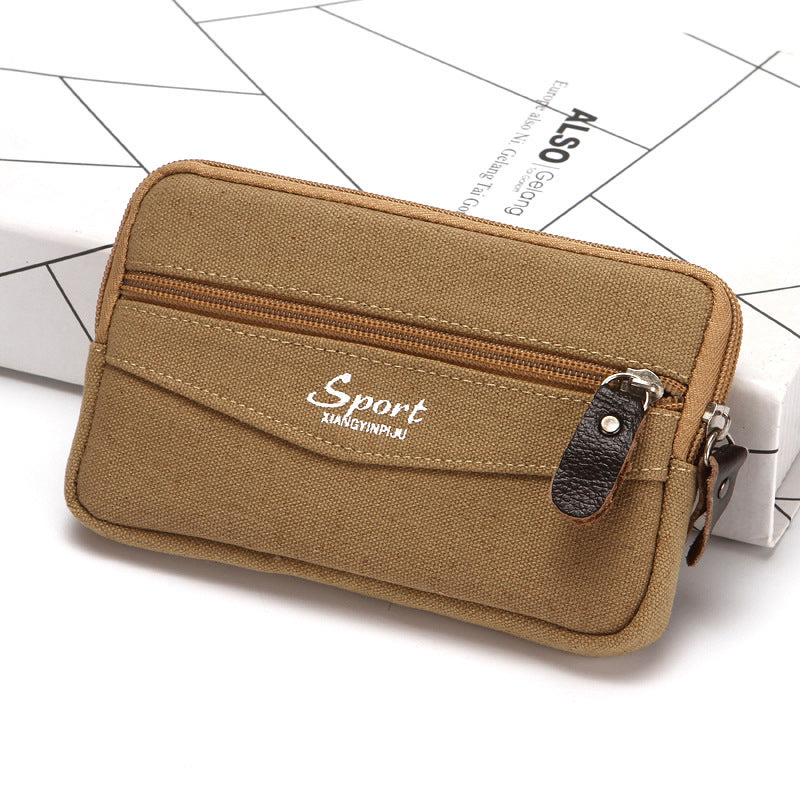 Single-layer Inch Mobile Canvas Construction Site Phone Bags