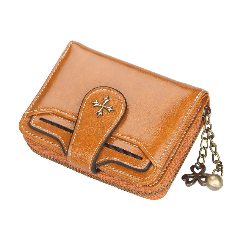 Versatile Classic Women's Short Chic Zipper Ladies Wallet