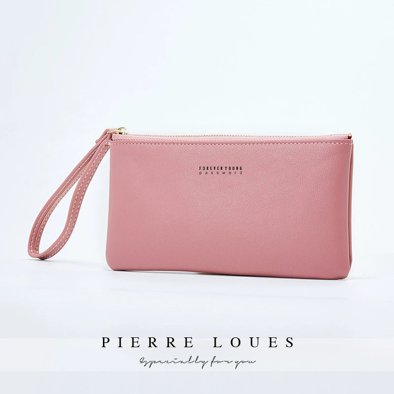 Women's Korean Style Fashion Large Capacity Long Coin Purses