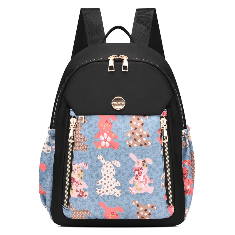 Women's Fashion Nylon Oxford Cloth Lightweight Personality Backpacks