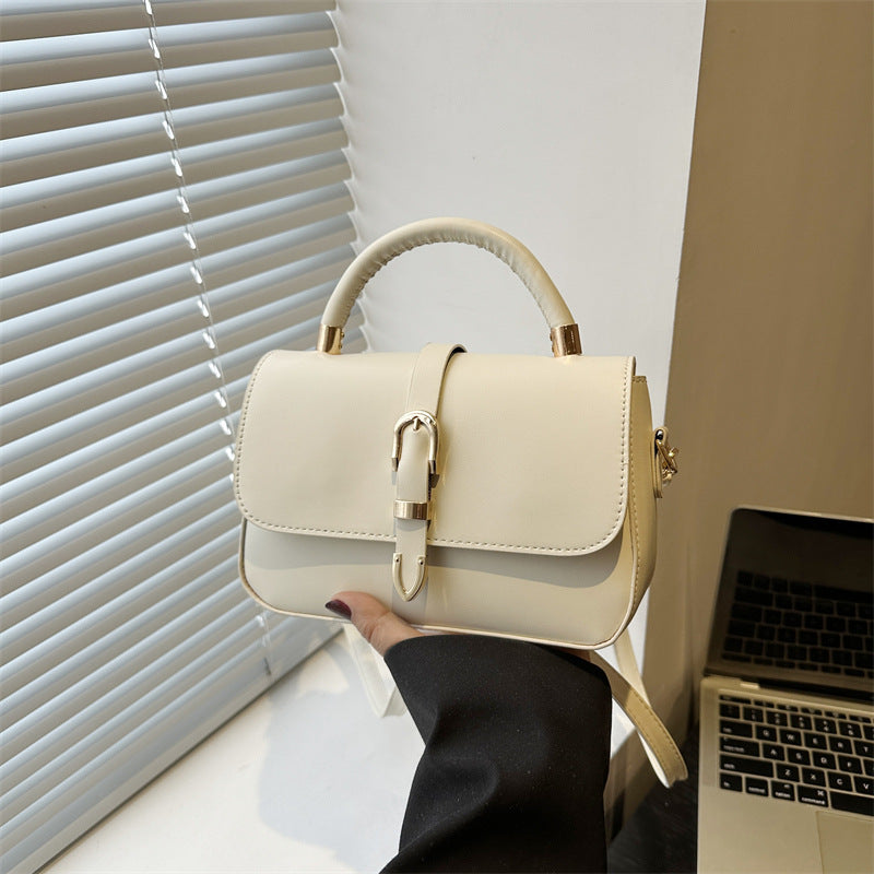 Korean Style Fashion Retro Solid Color Simple Commute Elegant Bags