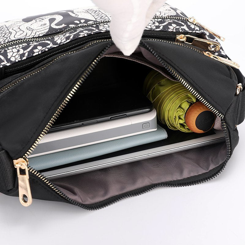 Women's Mom Large Capacity Leaf Elephant Women's Shoulder Bag