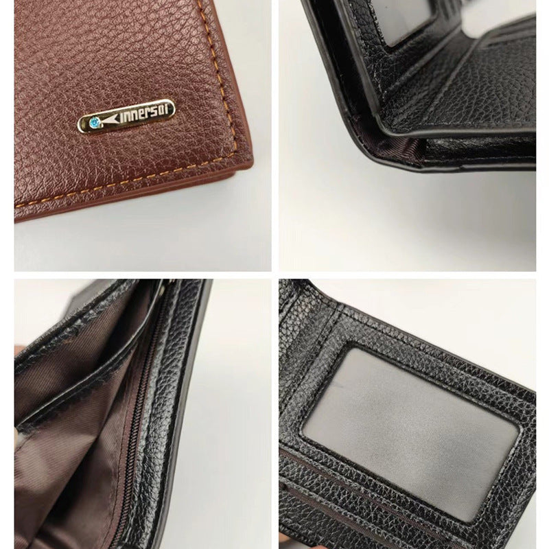 Men's Horizontal Short Simple Stylish Versatile Multiple Men's Wallets