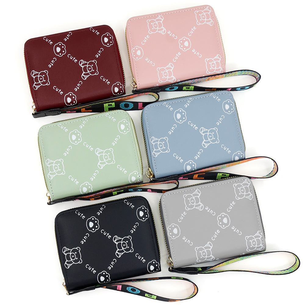 Trendy Women's Clutch Zipper Bank Storage Bags